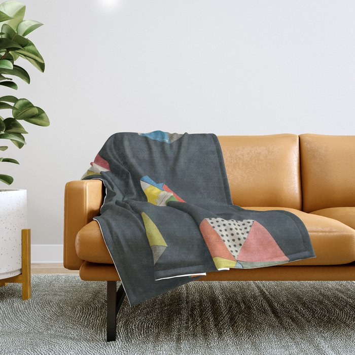 Paper Shapes Throw Blanket Gallery Image 1