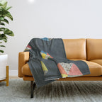 Paper Shapes Throw Blanket Gallery Image 1
