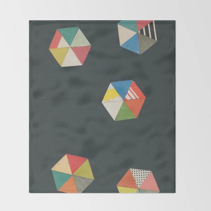 Paper Shapes Throw Blanket Gallery Image 2
