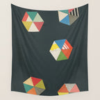 Paper Shapes Wall Tapestry Gallery Image 4