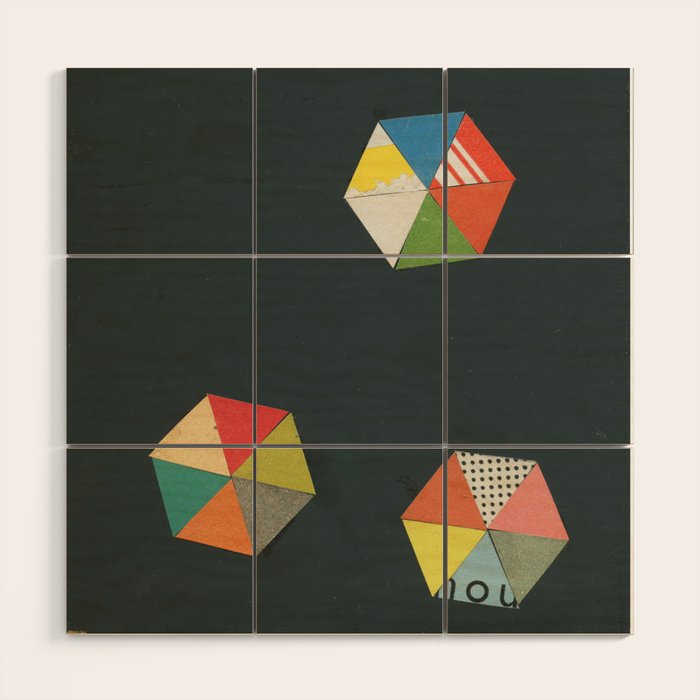 Paper Shapes Wood Wall Art Gallery Image 1