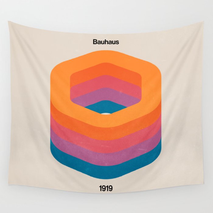 Bauhaus 1919 Exhibition 01 Wall Tapestry Gallery Image 1