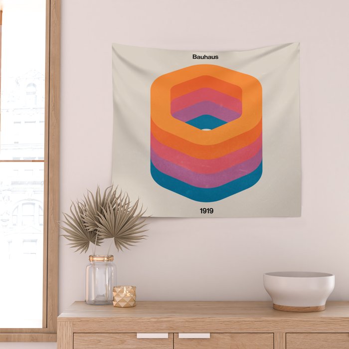 Bauhaus 1919 Exhibition 01 Wall Tapestry Gallery Image 2