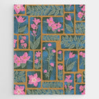 Floral Blocks Pattern Jigsaw Puzzle Gallery Image 1