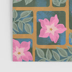 Floral Blocks Pattern Poster Gallery Image 3