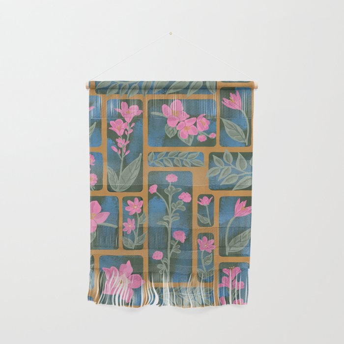 Floral Blocks Pattern Wall Hanging Gallery Image 1