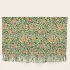 William Morris Vintage Honeysuckle Green & Pink  Wall Hanging Gallery Image 1