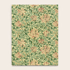 William Morris Vintage Honeysuckle Green & Pink  Notebook Gallery Image 4