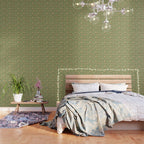 William Morris Vintage Honeysuckle Green & Pink  Wallpaper Gallery Image 3