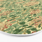 William Morris Vintage Honeysuckle Green & Pink  Bath Mat Gallery Image 3