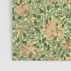 William Morris Vintage Honeysuckle Green & Pink  Poster Gallery Image 3