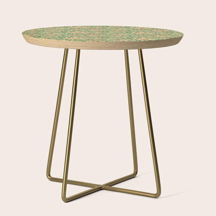 William Morris Vintage Honeysuckle Green & Pink  Side Table Gallery Image 1