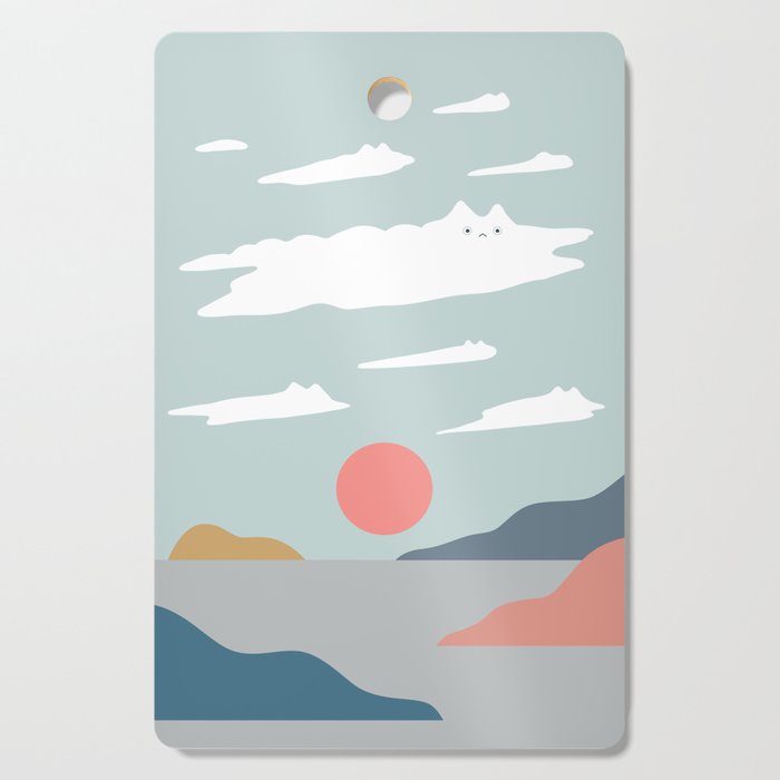 Cat Landscape 23 Cutting Board Gallery Image 1