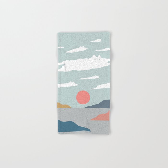 Cat Landscape 23 Bath Towel Gallery Image 1