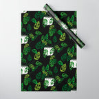Back monstera obliqua Wrapping Paper Gallery Image 1