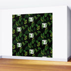 Back monstera obliqua Wall Mural Gallery Image 2