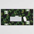Back monstera obliqua Desk Mat Gallery Image 1