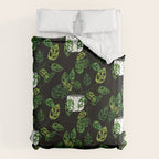 Back monstera obliqua Duvet Cover Gallery Image 6