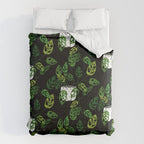 Back monstera obliqua Comforter Gallery Image 6