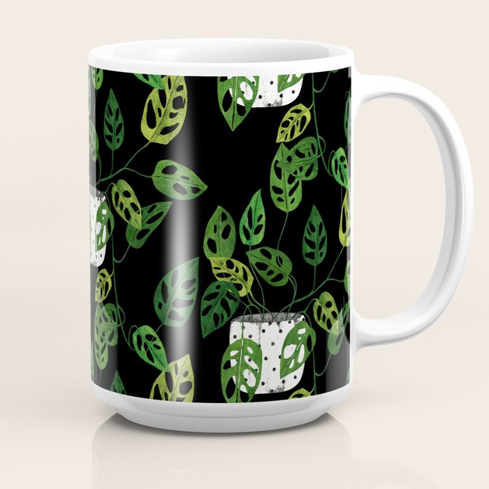 Back monstera obliqua Coffee Mug Gallery Image 2