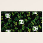 Back monstera obliqua Desk Mat Gallery Image 3
