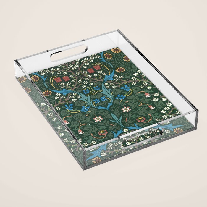 William Morris Blackthorn Pattern, 1892 Acrylic Tray Gallery Image 1