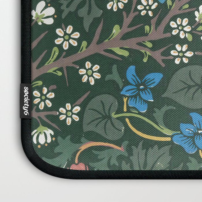 William Morris Blackthorn Pattern, 1892 Laptop Sleeve Gallery Image 3