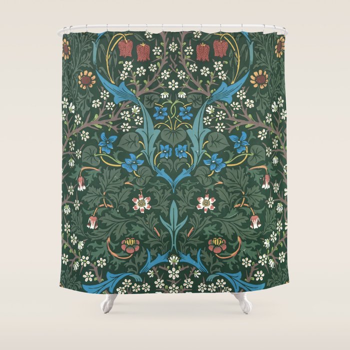 William Morris Blackthorn Pattern, 1892 Shower Curtain Gallery Image 1
