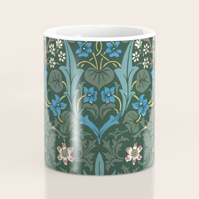 William Morris Blackthorn Pattern, 1892 Coffee Mug Gallery Image 4