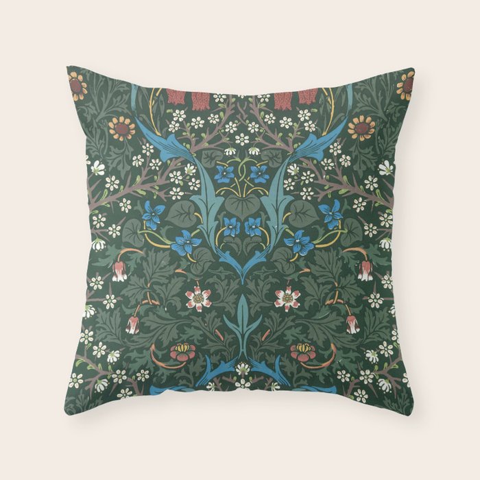 William Morris Blackthorn Pattern, 1892 Throw Pillow Gallery Image 6