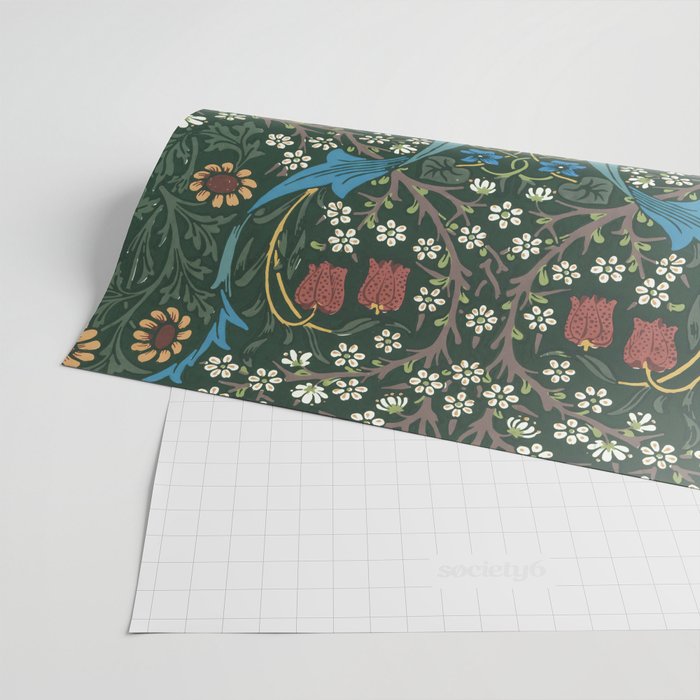 William Morris Blackthorn Pattern, 1892 Wrapping Paper Gallery Image 2