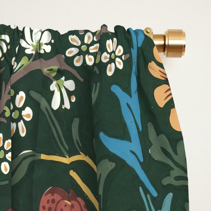 William Morris Blackthorn Pattern, 1892 Window Curtain Gallery Image 2