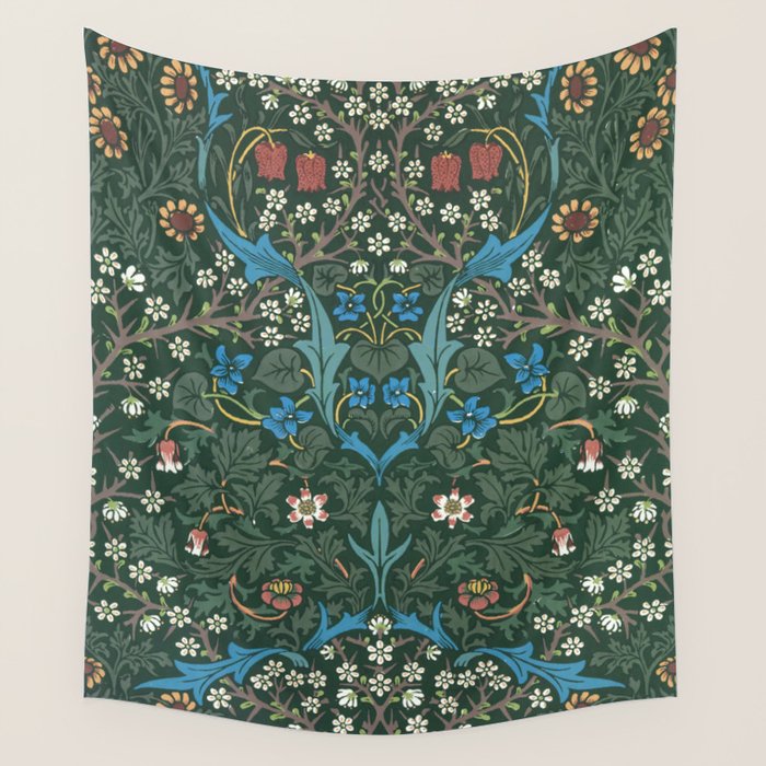 William Morris Blackthorn Pattern, 1892 Wall Tapestry Gallery Image 4