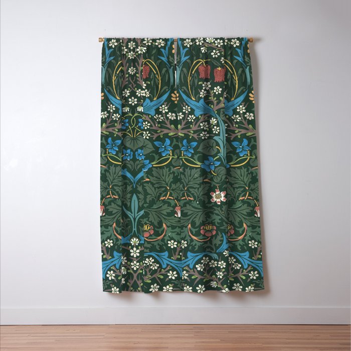 William Morris Blackthorn Pattern, 1892 Window Curtain Gallery Image 3