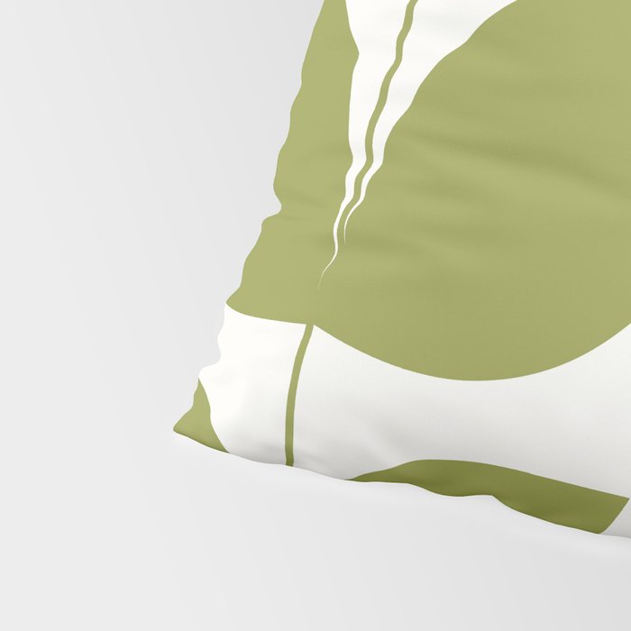 Mid Century Modern Leaves Green #society6 #buyart Pillow Sham Gallery Image 4