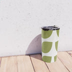 Mid Century Modern Leaves Green #society6 #buyart Travel Mug Gallery Image 4