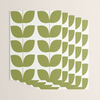 Mid Century Modern Leaves Green #society6 #buyart Wrapping Paper Gallery Image 3