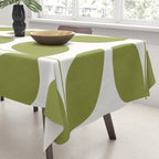 Mid Century Modern Leaves Green #society6 #buyart Tablecloth Gallery Image 3