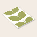 Mid Century Modern Leaves Green #society6 #buyart Notebook Gallery Image 2