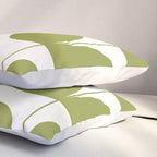 Mid Century Modern Leaves Green #society6 #buyart Pillow Sham Gallery Image 3