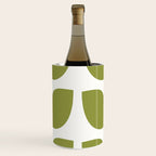 Mid Century Modern Leaves Green #society6 #buyart Wine Chiller Gallery Image 1