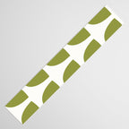 Mid Century Modern Leaves Green #society6 #buyart Table Runner Gallery Image 3