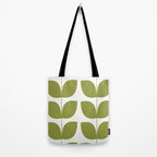 Mid Century Modern Leaves Green #society6 #buyart Tote Bag Gallery Image 2