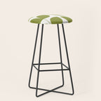 Mid Century Modern Leaves Green #society6 #buyart Stool Gallery Image 1