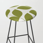 Mid Century Modern Leaves Green #society6 #buyart Stool Gallery Image 2