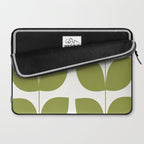 Mid Century Modern Leaves Green #society6 #buyart Laptop Sleeve Gallery Image 2