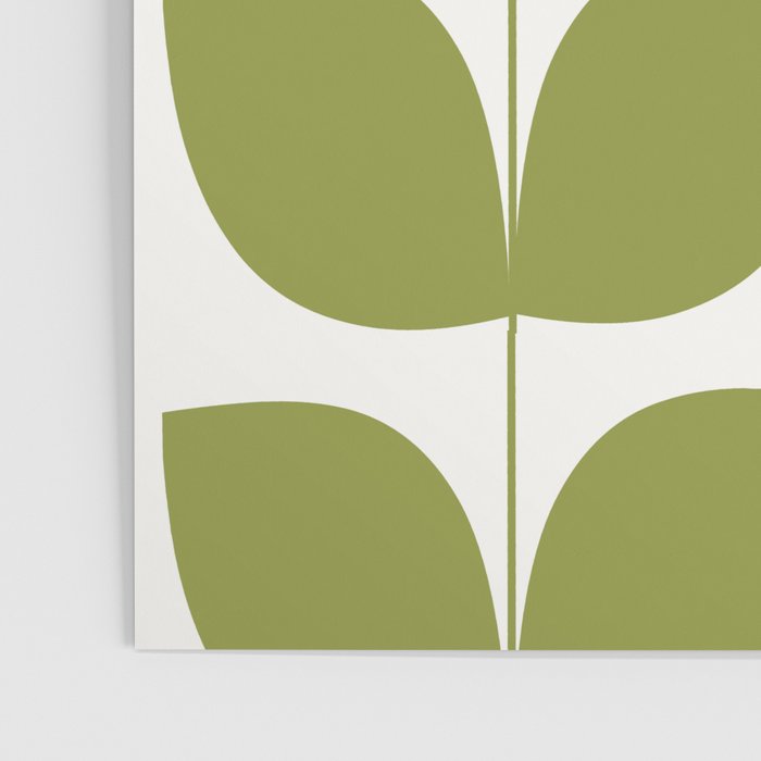 Mid Century Modern Leaves Green #society6 #buyart Poster Gallery Image 3