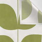 Mid Century Modern Leaves Green #society6 #buyart Wall Tapestry Gallery Image 3