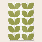 Mid Century Modern Leaves Green #society6 #buyart Cutting Board Gallery Image 1