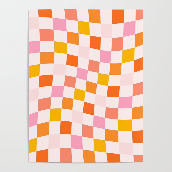 Checkers: PATTERN 04 | The Peach Edition Poster Gallery Image 1